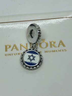✨🔥Pandora Israel Flag Charm S925 Sterling Silver